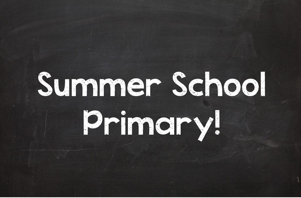 Summer School Primary Starts July 4