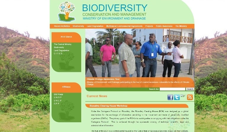 Biodiversity and Sustainable Land Management in Barbados website.