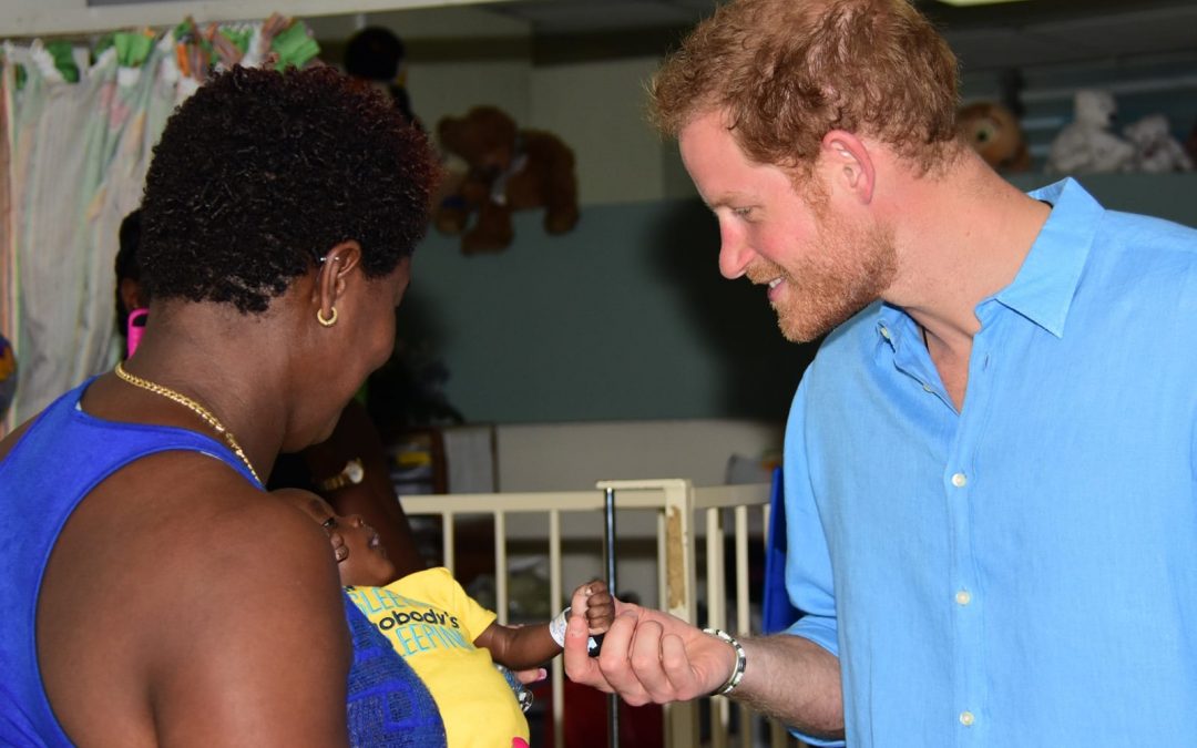 Prince Harry Pays Surprise Visit To QEH
