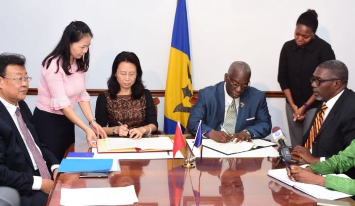 Barbados & China Sign Agreement