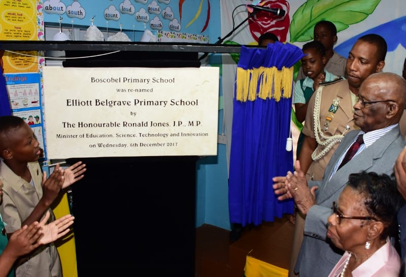 Boscobel Primary Renamed In Honour Of Sir Elliott