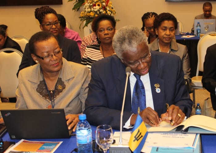 Prime Minister Signs Two CARICOM Treaties