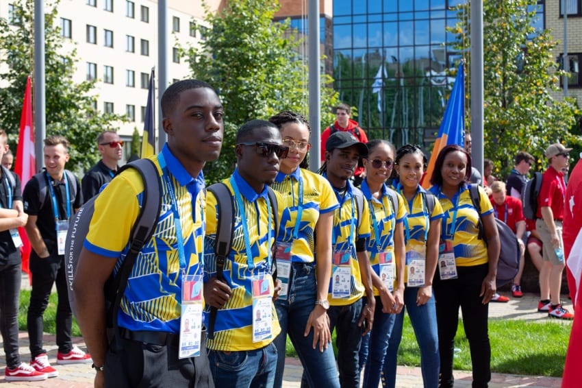 Barbados’ Flag Goes Up At WorldSkills