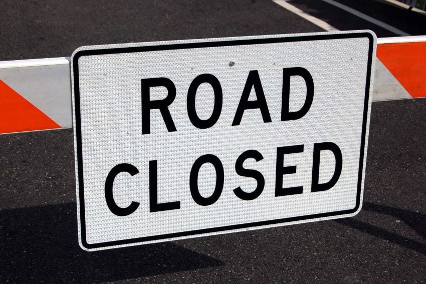 Closure of Halls Road To Motorists