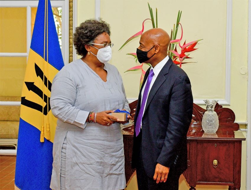 Prime Minister Meets With New CDB President