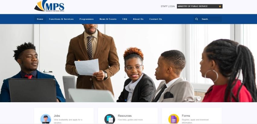 Ministry Of Public Service Launches New Website