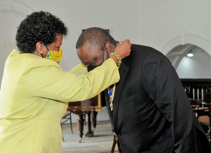 Freedom Of Barbados Award For President Kenyatta