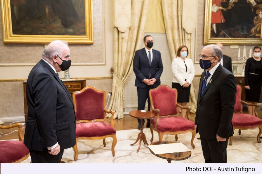 High Commissioner Presents Credentials In Malta