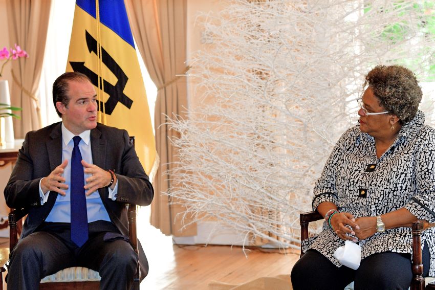 Prime Minister Mottley Meets IDB President