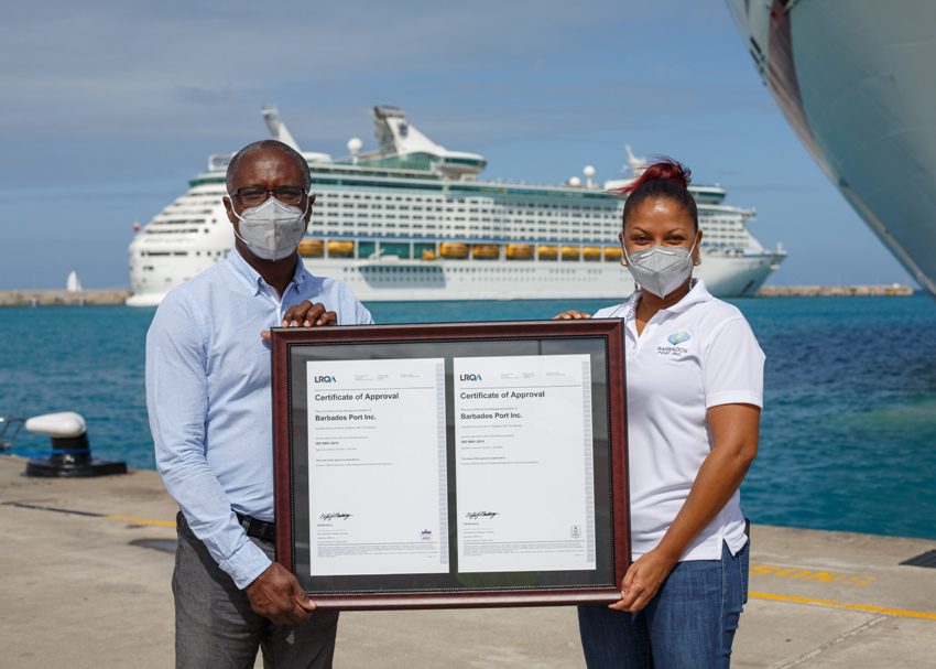Barbados Port Inc. Is ISO Certified