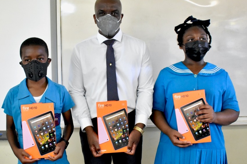 Three Rural Primary Schools Receive Learning Devices