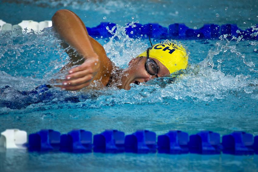 Swimming Competitors Ready To Make A Splash