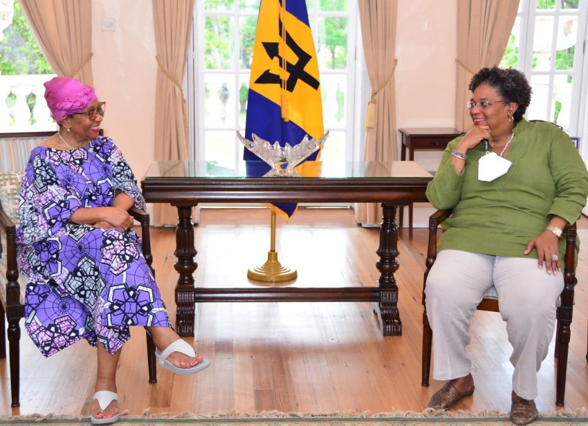 Ambassador January-Bardill Visits Prime Minister Mottley