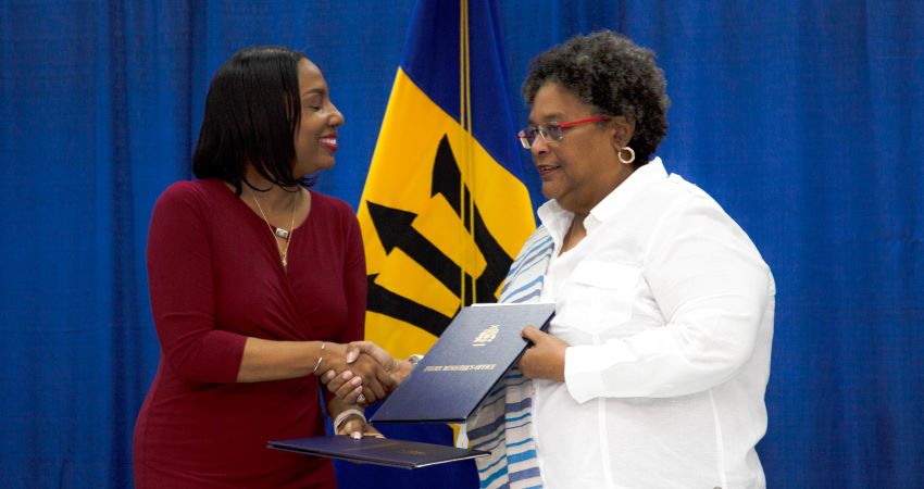 Prime Minister Mottley Signs Social Compact