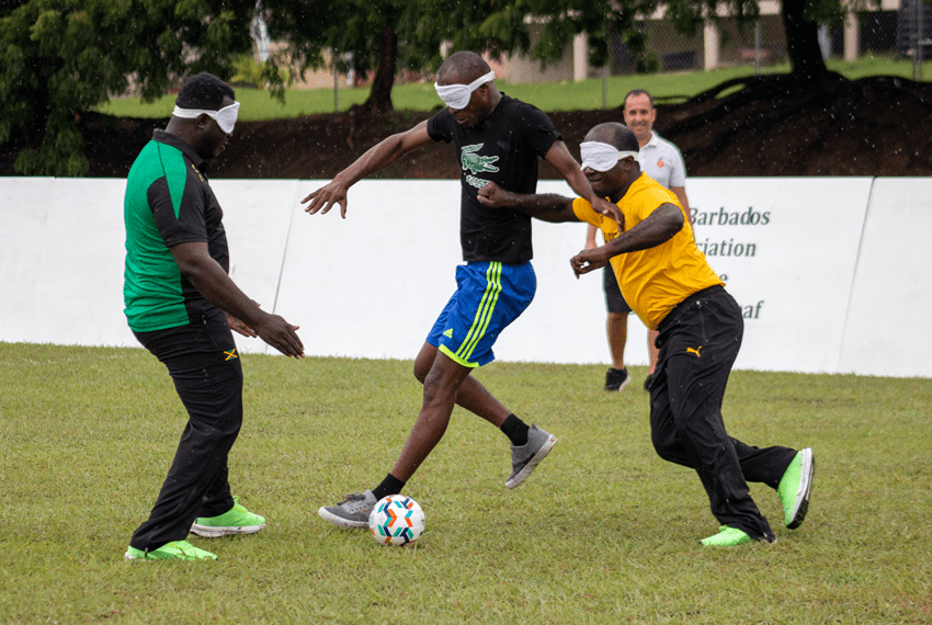 Blind Football In Barbados