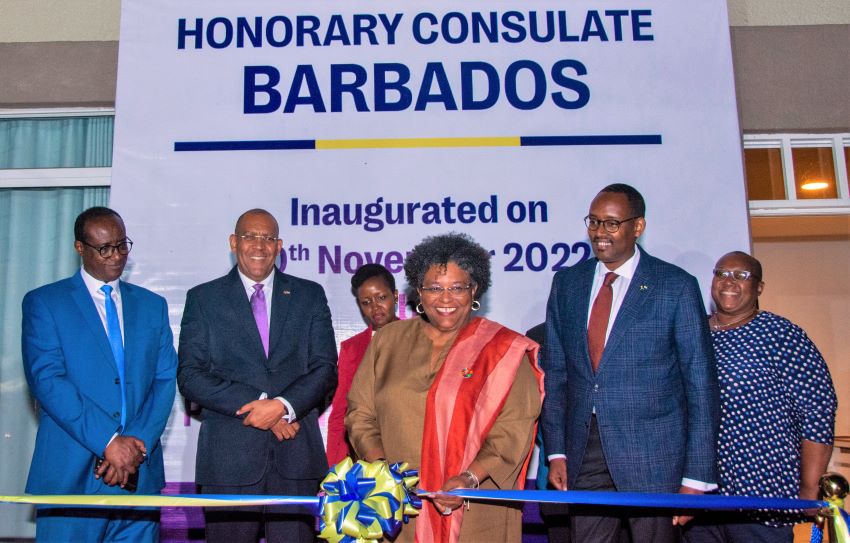 Prime Minister Mottley Opens Honorary Consulate In Rwanda