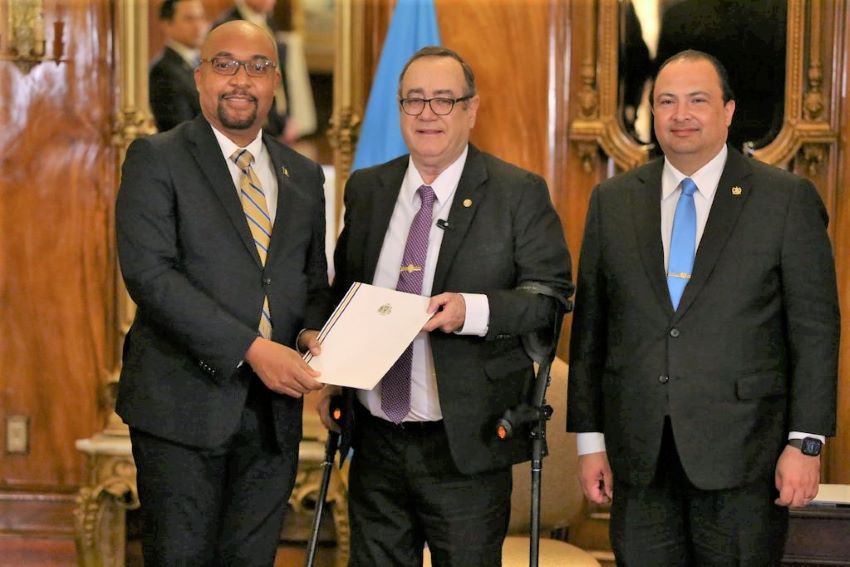 Ambassador Walcott Presents Credentials In Guatemala