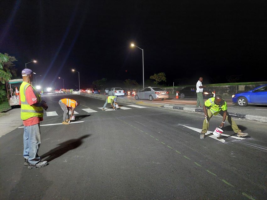 Painting Of Section Of ABC Highway Continues