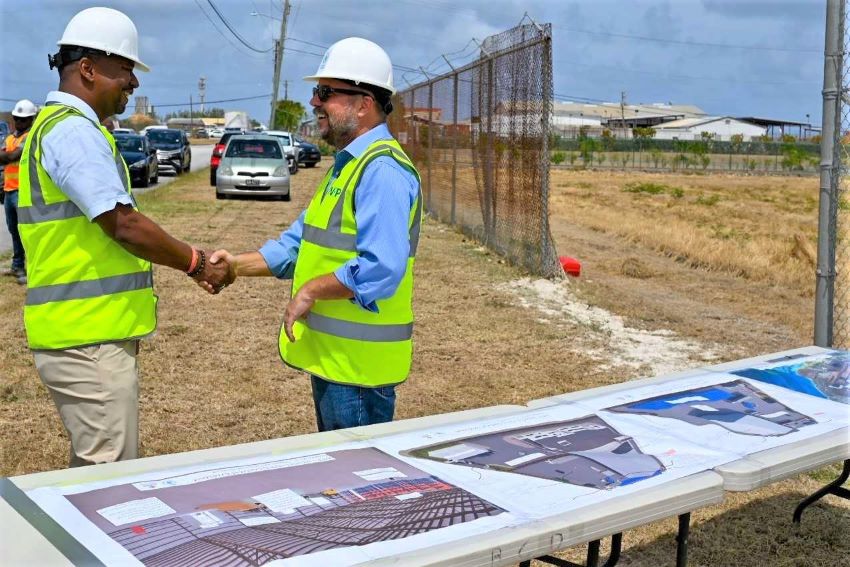 Minister Abrahams Visits Emergency Warehouse Site