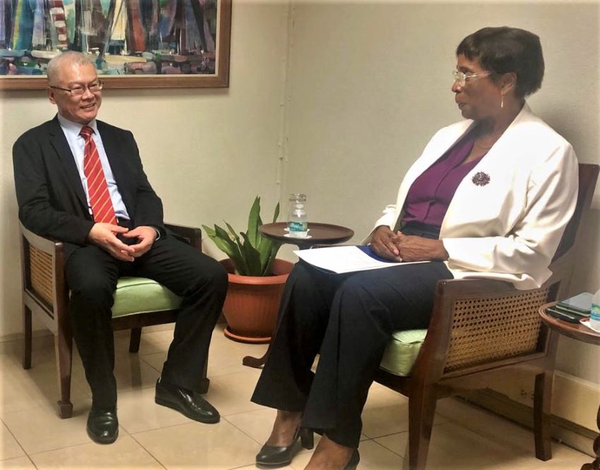 Barbados & China Discuss Enhancing Bilateral Relations