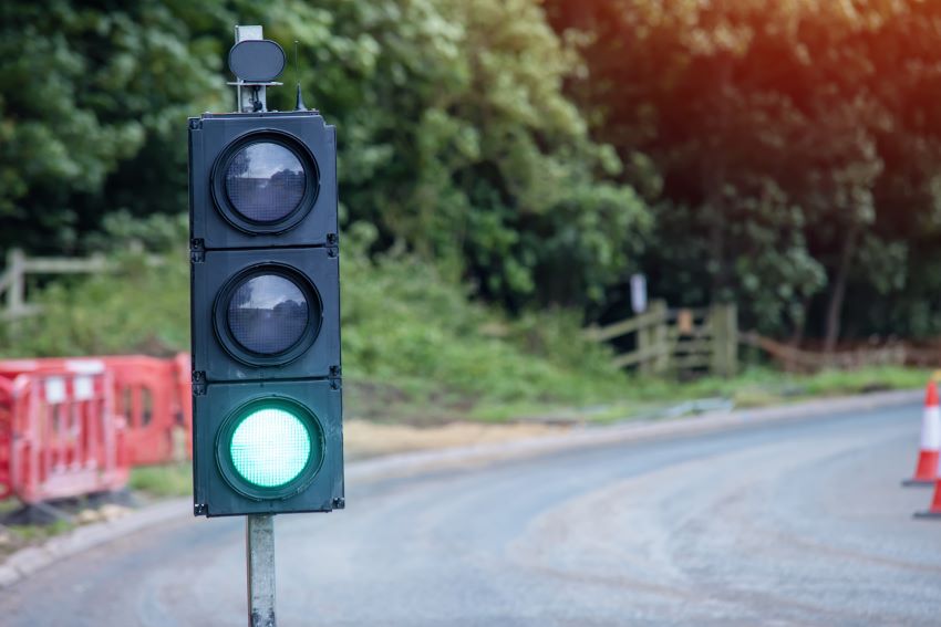 Testing of Temporary Traffic Lights at Haymans & Black Bess Today