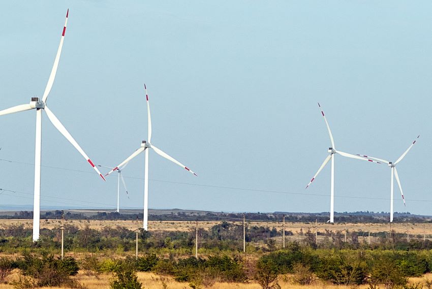 Wind Energy Farm In Lamberts, St Lucy In The Works
