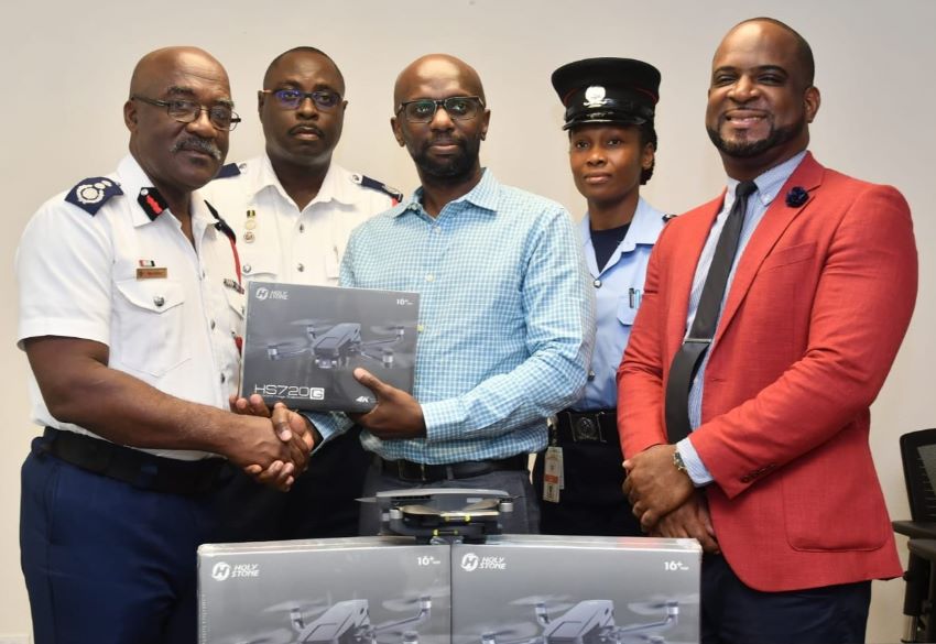 Fire Service Receives Donation Of Drones From The UWI