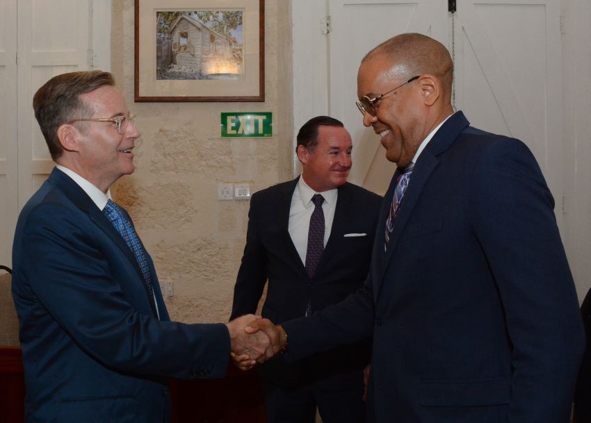 Minister Symmonds Holds Discussions With New US Ambassador
