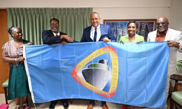 Minister Symmonds Accepts Windrush Generation Flag