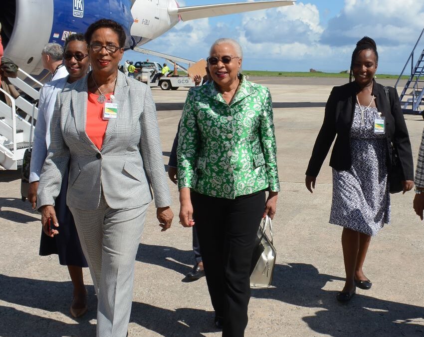 Dame Graça Arrives In Barbados