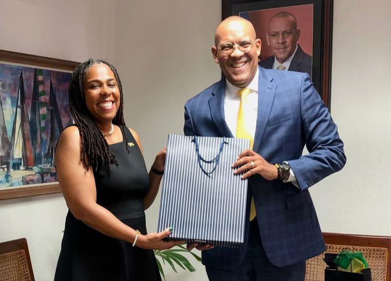 Minister Symmonds Welcomes Jamaica’s High Commissioner To Barbados