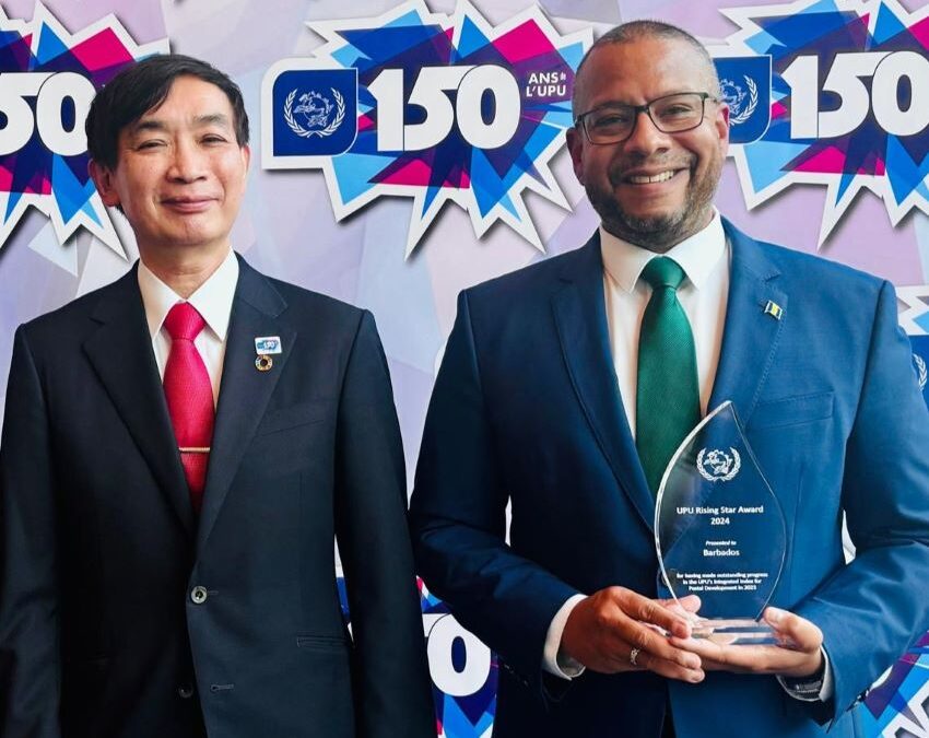 Barbados Awarded 2024 “Rising Star In Postal Development”